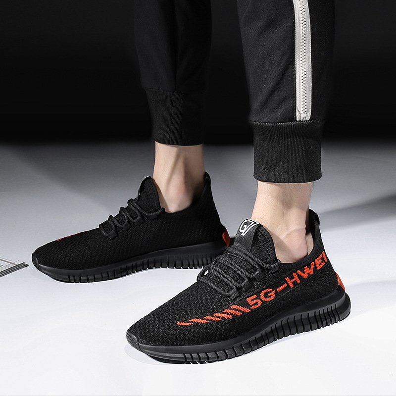 Spring and summer sports shoes 2021 trendy flying woven men's shoes fashion sports casual shoes coconut shoes men's Spring and summer sports shoes 2021 trendy flying woven men's shoes fashion sports casual shoes coconut shoes men's